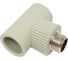 Тройник комбинированный TEBO PPR 25x1/2 НР серый 031040505 2