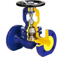 Клапан Zetkama запорный, сталь, Ду20 Ру40, фланцевый, сильфонный 234F020E01 107-4175