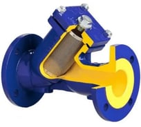 Фильтр Zetkama магнитный, Y-образный, чугун, Ду100 Ру16, фланцевый, 300C, сливная пробка 821A100C63 036-0643