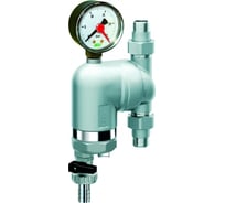 Фильтр FAR 100мкм, с магнитной вставкой, с манометром, Max: 95 C, 25 бар, поворот.соед. 1/2" НР (+ EPDM прокладка FD 8722 12 — 2 шт.) FA 39M4 1210087