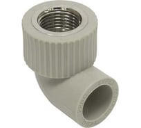Угольник комбинированный TEBO PPR 25x1/2 ВР серый 031030406