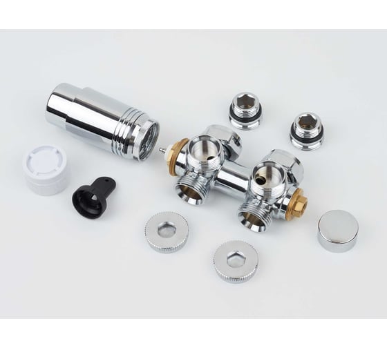 Универсальный комплект подключения GUARDO MULTIFLEX + правый, хром Multiflex+ R CHR