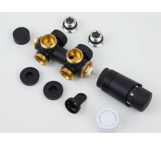 Универсальный комплект подключения GUARDO MULTIFLEX + левый, черный Multiflex+ L R9005(M)