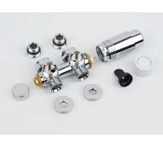 Универсальный комплект подключения GUARDO MULTIFLEX + левый, хром Multiflex+ L CHR