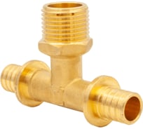 Тройник аксиальный AQUALINK 16 мм х 1/2" нар х 16 мм 1037