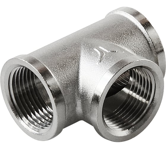 Тройник PRO AQUA латунный, ВР, резьбовой, ШК 1 03-f25-f25-f25xb