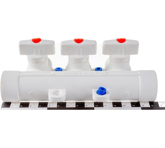 Коллектор PRO AQUA PP-R с 3 выходами, белый ШК 25-20 PA6710308Pb