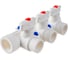 Коллектор PRO AQUA PP-R с 3 выходами, белый ШК 25-20 PA6710308Pb 1