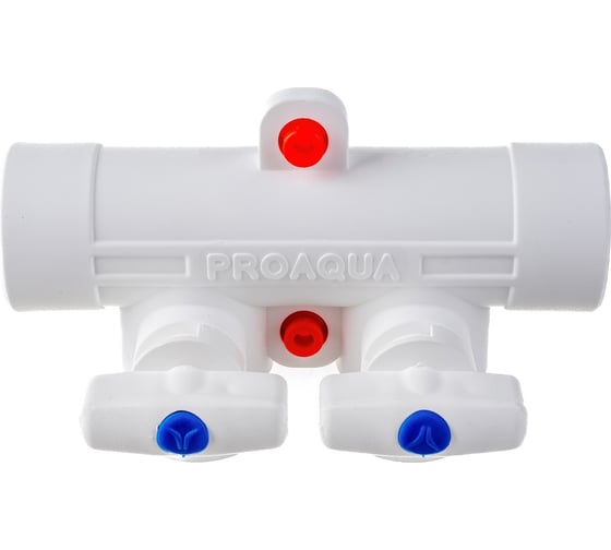 Коллектор PRO AQUA PP-R с 2 выходами, белый, ШК 25-20 PA6710208Pb