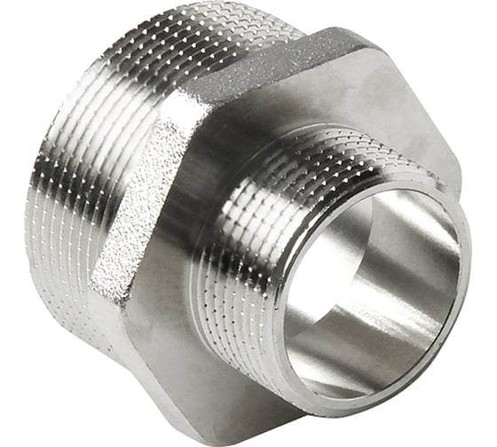 Ниппель PRO AQUA латунный, НР, резьбовой, переходной, ШК 1/2x1 06-m25-m15xb