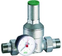 Редуктор хром. FAR 1/2" (НР-НР), с манометром (+ EPDM прокладка FD 8722 12 — 2 шт.) FA 2815 1287