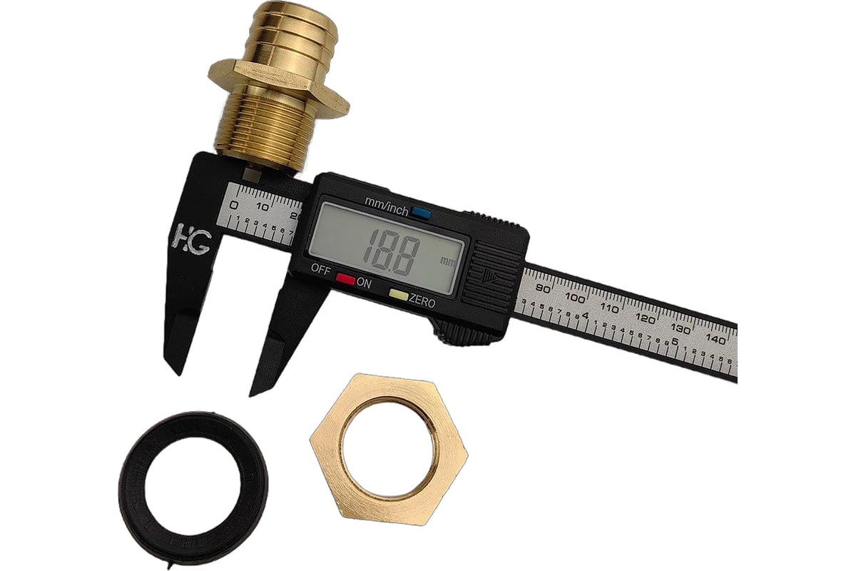 Штуцер для бочки HG 1/2" ВР х 3/4" НР х 25 мм 1897810 - выгодная цена ...
