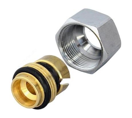 Переходник Giacomini МП/PE-X латунь обжим R179AM Дн 16х2,0х16 Ру10 R179MX014 027-4067