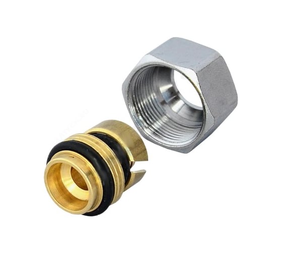 Переходник Giacomini МП/PE-X латунь обжим R179AM Дн 16х2,0х16 Ру10 R179MX014 027-4067 1