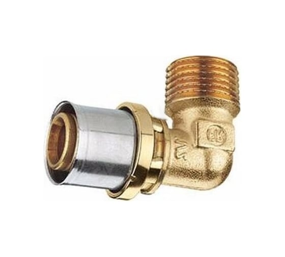 Угольник Giacomini МП/PE-X латунь пресс RM127 Дн 32х1х90гр НР RM127Y059 127-5311