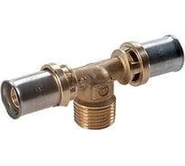 Тройник Giacomini МП латунь пресс RM153 Дн 16х1/2х16 НР RM153Y033 127-5338