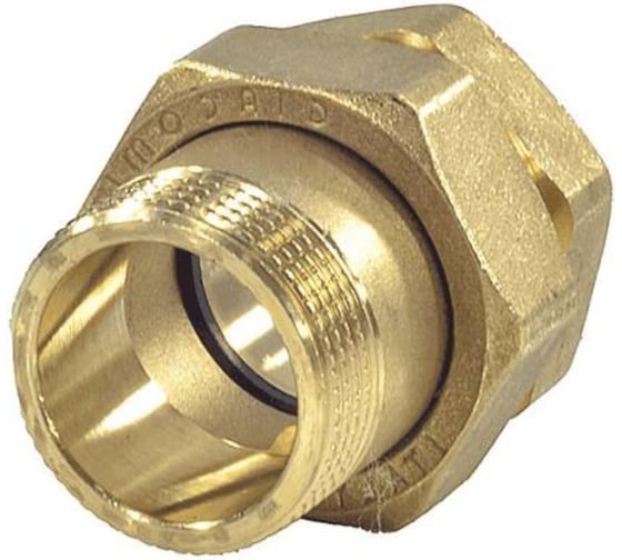 Соединитель Giacomini латунь американка Ду 25 1 прямой ВР/НР R18SP R18SPY005 127-5165