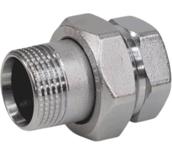 Соединитель Giacomini латунь хром американка Ду 25 1 прямой ВР/НР R18 R18X005 027-4134