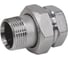 Соединитель Giacomini латунь хром американка Ду 25 1 прямой ВР/НР R18 R18X005 027-4134 1