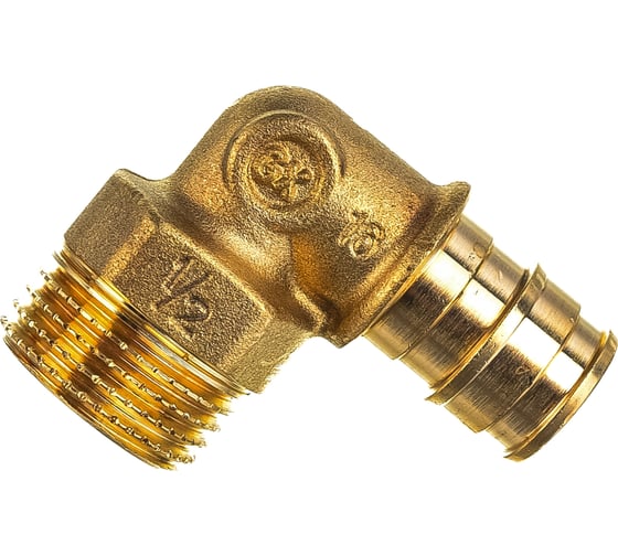 Угольник для PE-X Giacomini GX127 латунь, Дн 16х1/2 НР GX127Y003 040-0369 1