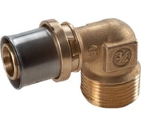 Угольник МП/PE-X Giacomini RM127 латунь пресс, Дн 20х3/4х90гр, НР RM127Y047 027-6574