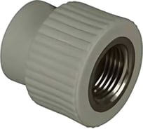 Муфта комбинированная TEBO PPR, 32x3/4 ВР, серый 031020409