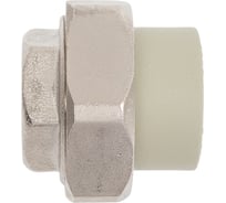 Муфта комбинированная разъемная TEBO PPR, 25x3/4 ВР, серый 016020805