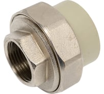 Муфта комбинированная разъемная TEBO PPR, 32x3/4 ВР, серый 016020807