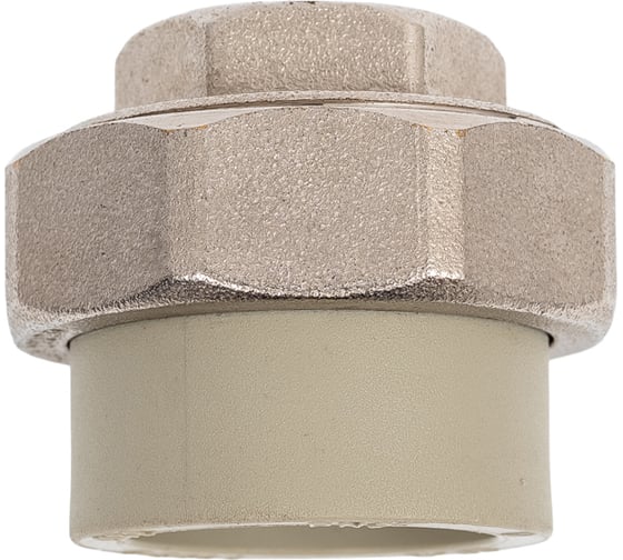 Муфта комбинированная разъемная TEBO PPR, 32x3/4 ВР, серый 016020807