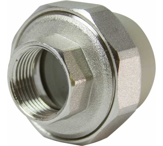 Муфта комбинированная разъемная TEBO PPR, 32x1 ВР, серый 016020808 1