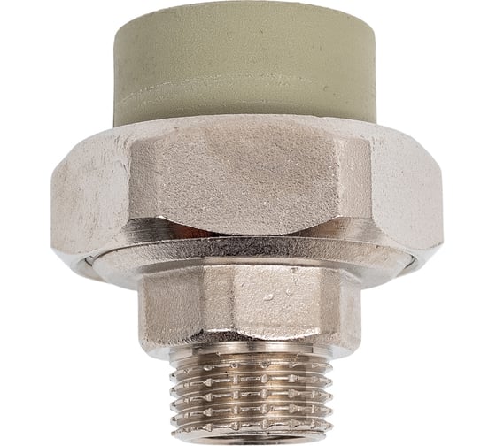 Муфта комбинированная разъемная TEBO PPR, 25x1/2 НР, серый 016020917