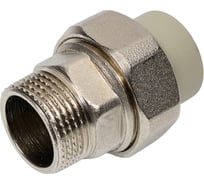 Муфта комбинированная разъемная TEBO PPR, 20x3/4 НР, серый 016020903