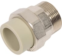 Муфта комбинированная разъемная TEBO PPR, 32x1 1/4 НР, серый 016020909