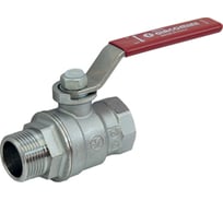 Шаровой кран Giacomini R854L латунь, хром, Ду 25, Ру28, ВР/НР, полнопроходной, рычаг R854LX025 007-7647