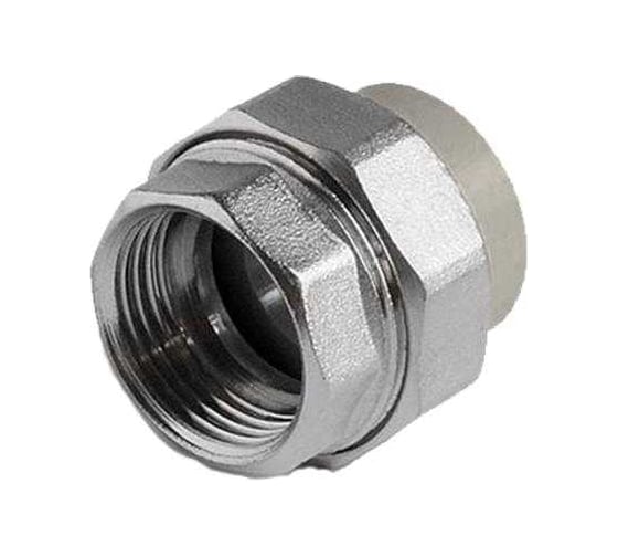 Муфта комбинированная разъемная TEBO PPR, O-ring, 32x1 ВР, серый 016022008