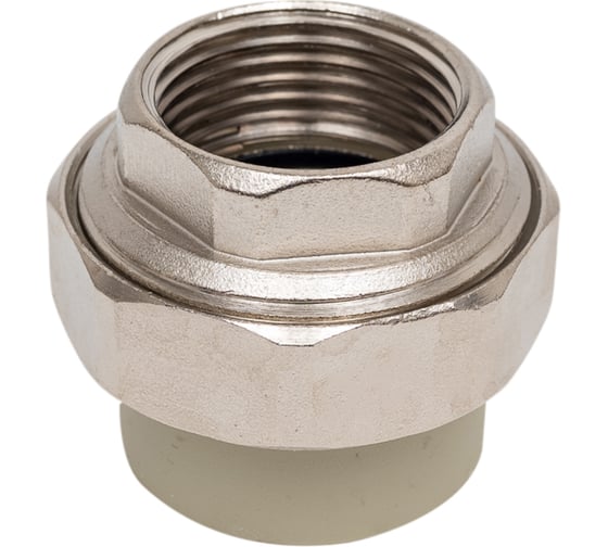 Муфта комбинированная разъемная TEBO PPR, O-ring, 32x1 ВР, серый 016022008