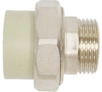 Муфта комбинированная разъемная TEBO PPR, O-ring, 32x1 НР, серый 016022108