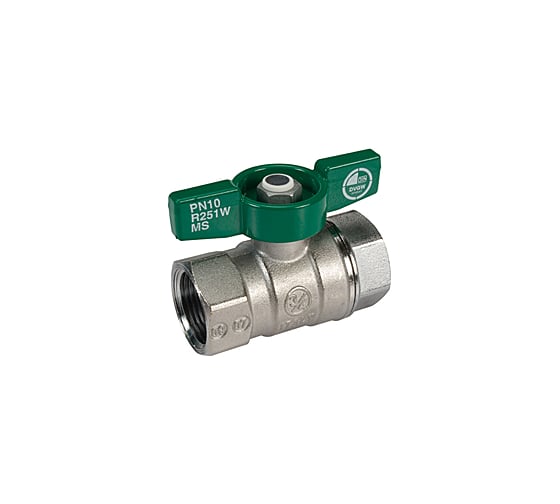 Шаровой кран Giacomini R251W латунь, хром, Ду 20, Ру42, ВР, бабочка R251WX024 007-5877 1
