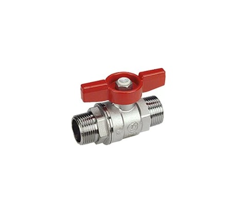 Шаровой кран Giacomini R253D латунь, хром, Ду 10, Ру42, НР, бабочка R253X002 007-6346