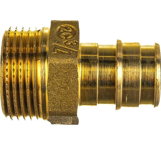 Муфта для PE-X латунь Giacomini GX107 Дн 20х3/4, НР GX107Y044 040-0347 1