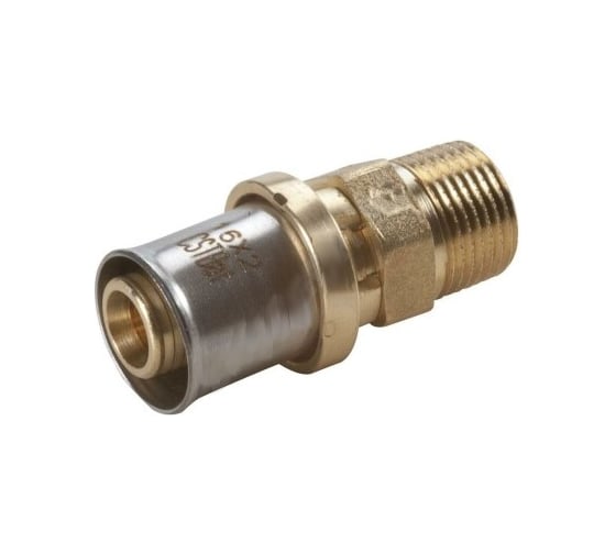 Муфта Giacomini МП латунь пресс RM107 Дн 16х1/2 НР RM107Y033 027-6562