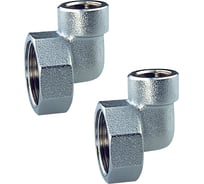 Промо-набор 2 в 1 FAR переходник угловой, хром , 1 ВР x 1/2 ВР FK 4050 112 SET2