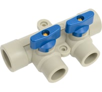 Коллектор TEBO PPR 25x20, 2 выхода, серый 031091251