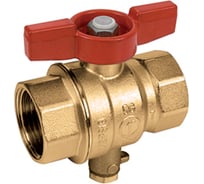 Шаровой кран для термодатчика Giacomini R851T латунь, Ду 20, ВР R851TY104 107-0116
