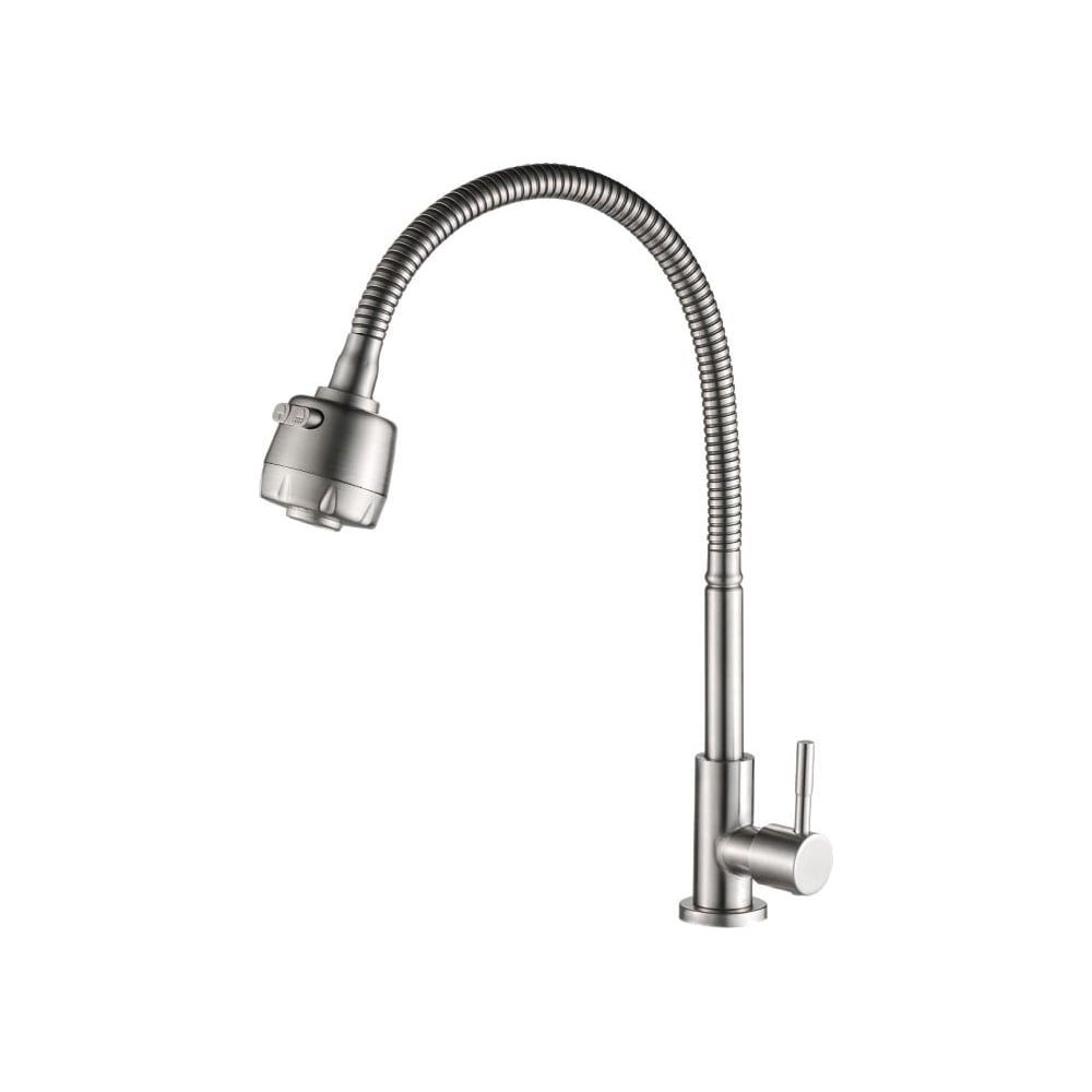 Кран моно Valfex Vela Сhrome, гибкий излив, нерж. сталь VF.4181 ...