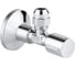 Угловой вентиль Grohe с металлической розеткой и уплотнительным кольцом, 1/2х3/8, 1 шт. 22039000 1