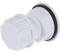 Штуцер врезка в бак VIVALDO 3/4", 2 шт, с прокладкой, пластик ШГ111126