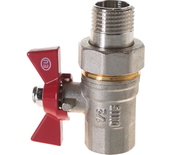 Кран шаровой EUROS Grand с американкой (ручка-бабочка) 1/2" ВР-НР EU.ST1287030 12