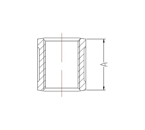 Муфта AV Engineering 1/2 вн.-вн. оцинкованн, 2 шт.AVEC450000012