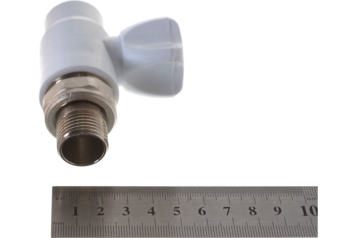 Шаровый кран для радиатора КРОСС PPRC с американкой, прямой 20-1/2 нар ...